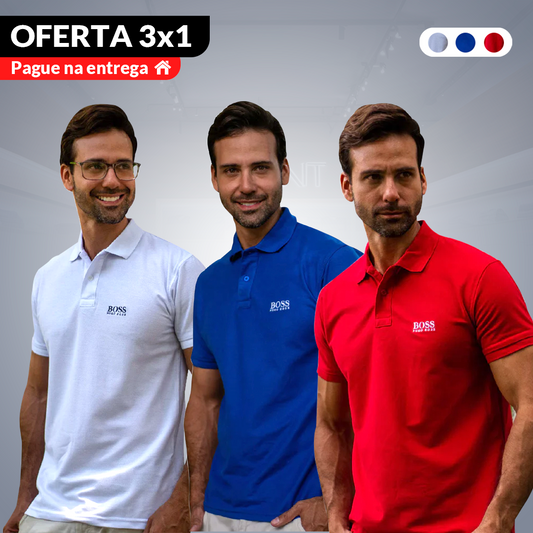 Pacote de Polos 3X1 [Oferta Exclusiva®] (Só hoje)